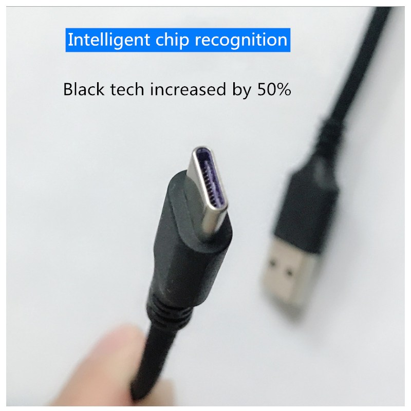 Das 1,5 m lange 5A-Superschnellladedatenkabel ist für das Hochstrom-Ladekabel des Huawei Typ C-Mobiltelefons geeignet