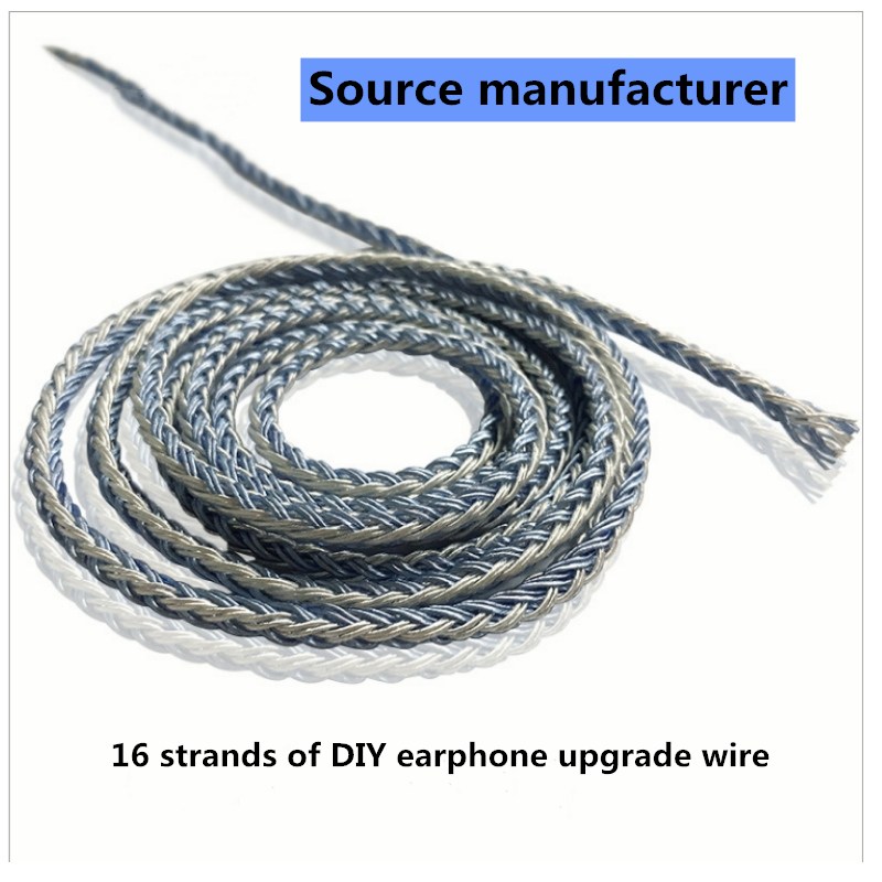 Einkristall-Kupfer-Tremella-Maschinenlinie 16 - Strang-DIY-Fieber-In-Ear-Strick-Upgrade-Linie